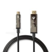 Nedis Actieve Optische USB-Kabel | USB-C Male | HDMI | 10 m | 1 stuks - CCBG6410BK100 CCBG6410BK100 Nedis Actieve Optische USB-Kabel | USB-C Male | HDMI | 10 m | 1 stuks - CCBG6410BK100 CCBG6410BK100