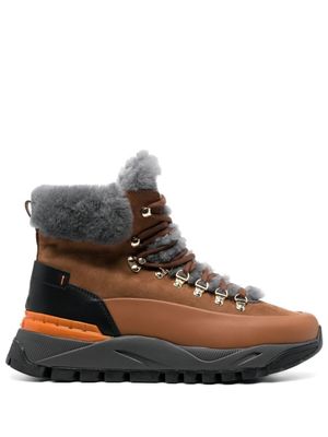 Santoni bottines à intérieur fourré - Marron