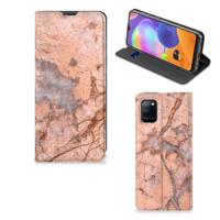Samsung Galaxy A31 | Standcase | Marmer Oranje