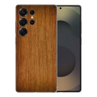 TPU Hoesje Samsung Galaxy S25 Ultra - Donker Hout Backcover