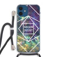 Negenduust ruimte: iPhone 12 Transparant Hoesje met koord