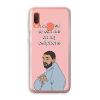 Hotline bling: Samsung Galaxy A20e Transparant Hoesje Hotline bling: Samsung Galaxy A20e Transparant Hoesje