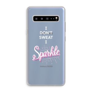 Sparkle quote: Samsung Galaxy S10 5G Transparant Hoesje