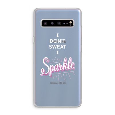 Sparkle quote: Samsung Galaxy S10 5G Transparant Hoesje