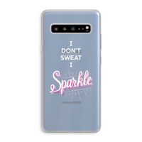 Sparkle quote: Samsung Galaxy S10 5G Transparant Hoesje