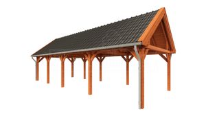 Tijdelijk 15% korting | Trendhout Buitenverblijf zadeldak XL 1110x440 cm- Zadeldak- Hout- Trendhout