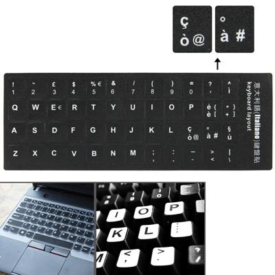 Italiaanse leren toetsenbord lay-out Sticker voor Laptop / Desktop Computer toetsenbord