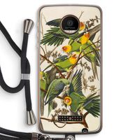 Carolinaparkiet: Motorola Moto Z Force Transparant Hoesje met koord