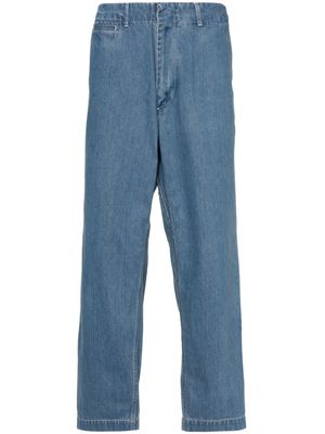 Nanamica jean chino à coupe ample - Bleu