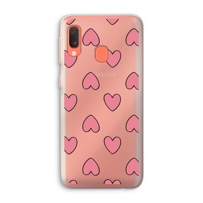 Ondersteboven verliefd: Samsung Galaxy A20e Transparant Hoesje