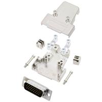 TRU COMPONENTS TCTRIM15HDP26K 7709848 D-sub male connectorset 180 ° Aantal polen: 26 Soldeerkelk 1 stuk(s)