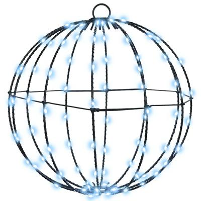 Bal met 96 LED Koudwit 30 cm Metaal