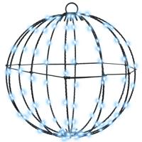 Bal met 96 LED Koudwit 30 cm Metaal