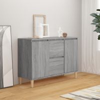 Dressoir 103,5x35x70 cm bewerkt hout grijs sonoma eikenkleurig - thumbnail