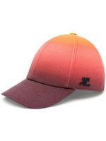 Courrèges casquette en coton à effet dégradé - Multicolore - thumbnail