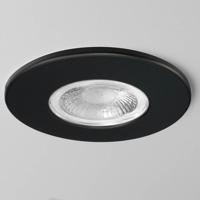 Kosnic Zwarte Inbouw Ledspot Erta, 6 Watt, Dimbaar, IP65