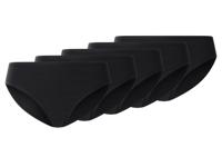 esmara Set van 5 dames onderbroeken (Zwart, XL (48/50))