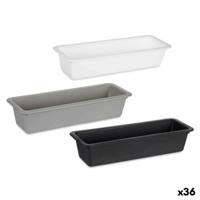 Bestekorganizer Kinvara Wit Zwart Grijs Natuurlijk rubber Polypropyleen TPR 8,5 x 5 x 24 cm 24 x 5,5 x 8,5 cm (36 Stuks)