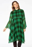 Yoek Jurk CARREAU | Groen | Maat 42/44