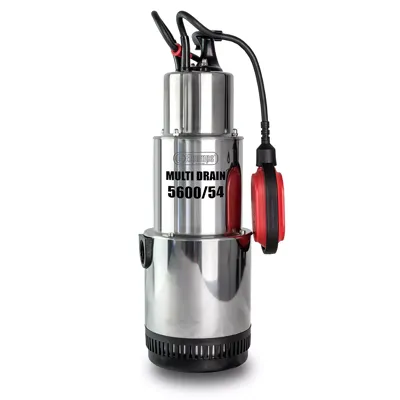 Multi Drain 5600/54 Hogedruk dompelpomp, met 5 waaiers, 1200 W, 54 m