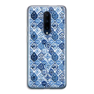 Blauw motief: OnePlus 7 Pro Transparant Hoesje