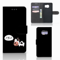 Samsung Galaxy S7 Edge Leuk Hoesje Cow - thumbnail