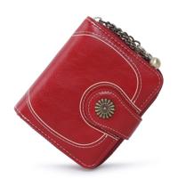 Vintage knop telefoon portemonnees vrouwen portefeuilles vrouwelijke portemonnee lederen merk retro dames lange rits vrouw portemonnee kaart koppeling