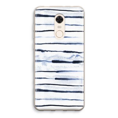 Ink Stripes: Xiaomi Redmi 5 Transparant Hoesje