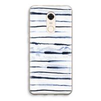 Ink Stripes: Xiaomi Redmi 5 Transparant Hoesje