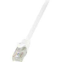 LogiLink CP2031U RJ45 Netwerkkabel, patchkabel CAT 6 U/UTP 1.00 m Wit Snagless 1 stuk(s)