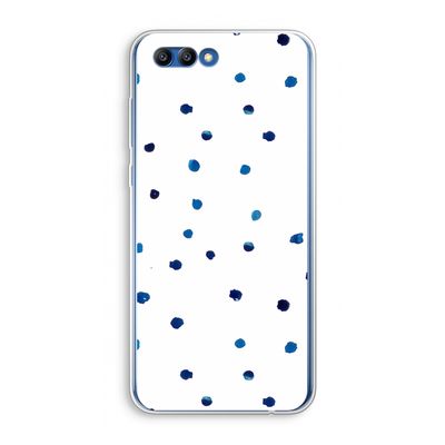 Blauwe stippen: Honor 10 Transparant Hoesje