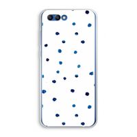 Blauwe stippen: Honor 10 Transparant Hoesje