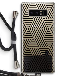 Magic pattern: Samsung Galaxy Note 8 Transparant Hoesje met koord