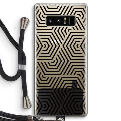 Magic pattern: Samsung Galaxy Note 8 Transparant Hoesje met koord