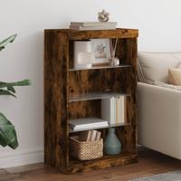 Dressoir met LED-verlichting 60,5x37x100 cm gerookt eikenkleur - thumbnail