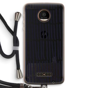 Moroccan stripes: Motorola Moto Z Force Transparant Hoesje met koord