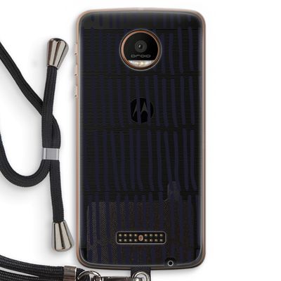 Moroccan stripes: Motorola Moto Z Force Transparant Hoesje met koord