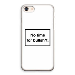 No time: iPhone 8 Transparant Hoesje