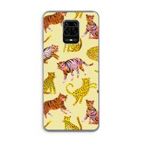 Cute Tigers and Leopards: Xiaomi Redmi Note 9 Pro Transparant Hoesje