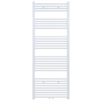 Handdoekradiator Belrad | 180x60 cm | Midden aansluiting | 828 watt | Wit geborsteld