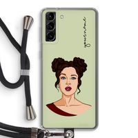 Pop-Art Creator: Samsung Galaxy S21 Plus Transparant Hoesje met koord Pop-Art Creator: Samsung Galaxy S21 Plus Transparant Hoesje met koord