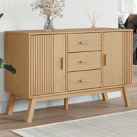 Dressoir OLDEN 114x43x73,5 cm massief grenenhout bruin - thumbnail