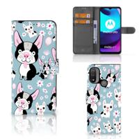 Motorola Moto E20 | E30 | E40 | Telefoonhoesje | Met pasjeshouder | Hondjes