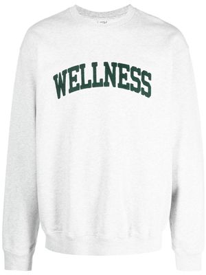 Sporty & Rich sweat à imprimé Wellness - Gris