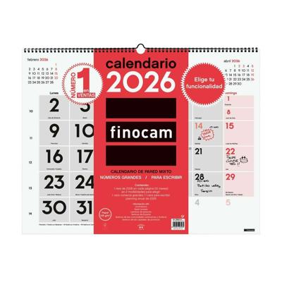 Muurkalender Finocam Papier 54 x 42 cm