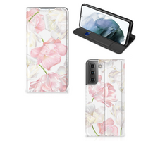 Samsung Galaxy S21 FE Smart Cover Lovely Flowers