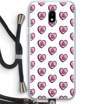 GIRL POWER: Samsung Galaxy J3 (2017) Transparant Hoesje met koord
