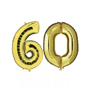 Gouden 60 jaar ballonnen feestversiering