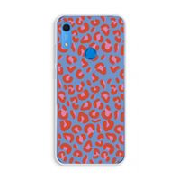 Leopard blue: Huawei Y6s Transparant Hoesje
