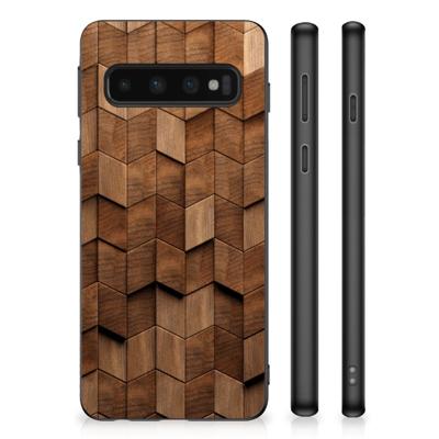 Grip Case voor Samsung Galaxy S10 Wooden Cubes Grip Case voor Samsung Galaxy S10 Wooden Cubes
